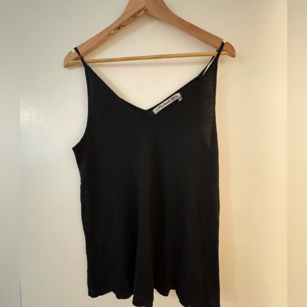 Michael Stars Breezy black v-neck spaghetti strap